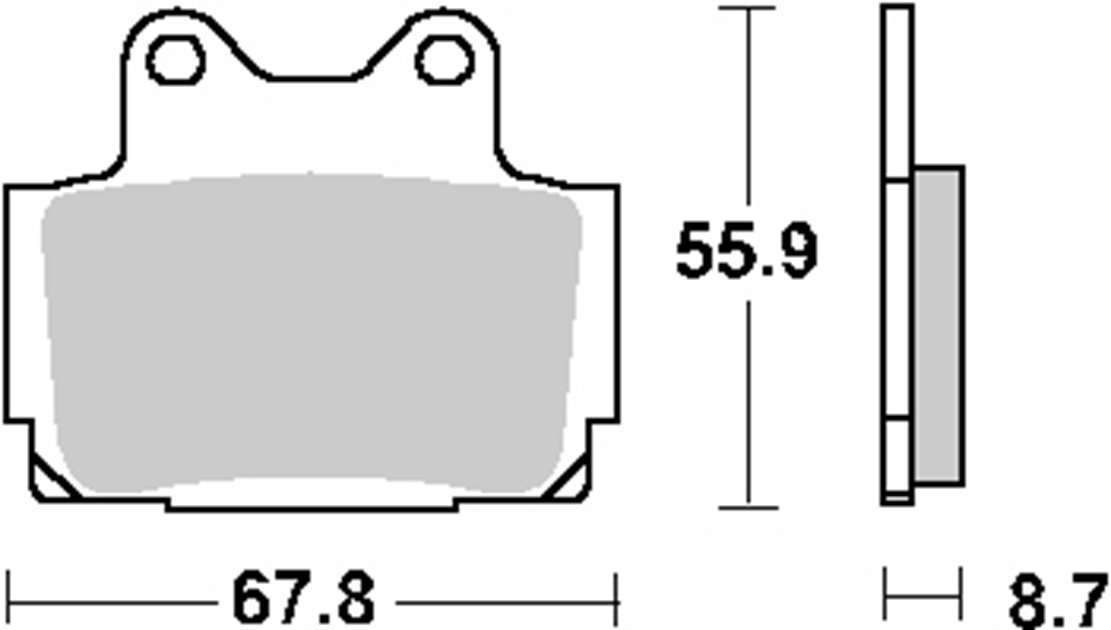 Klocki hamulcowe KH104 STREET CERAMIC KOLOR CZARNY