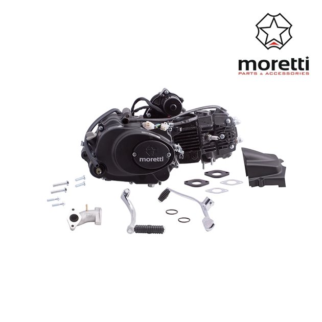Silnik Moretti poziomy 154FMI, 125cc 4T, 4-biegowy Manual, Czarny (bez oleju)