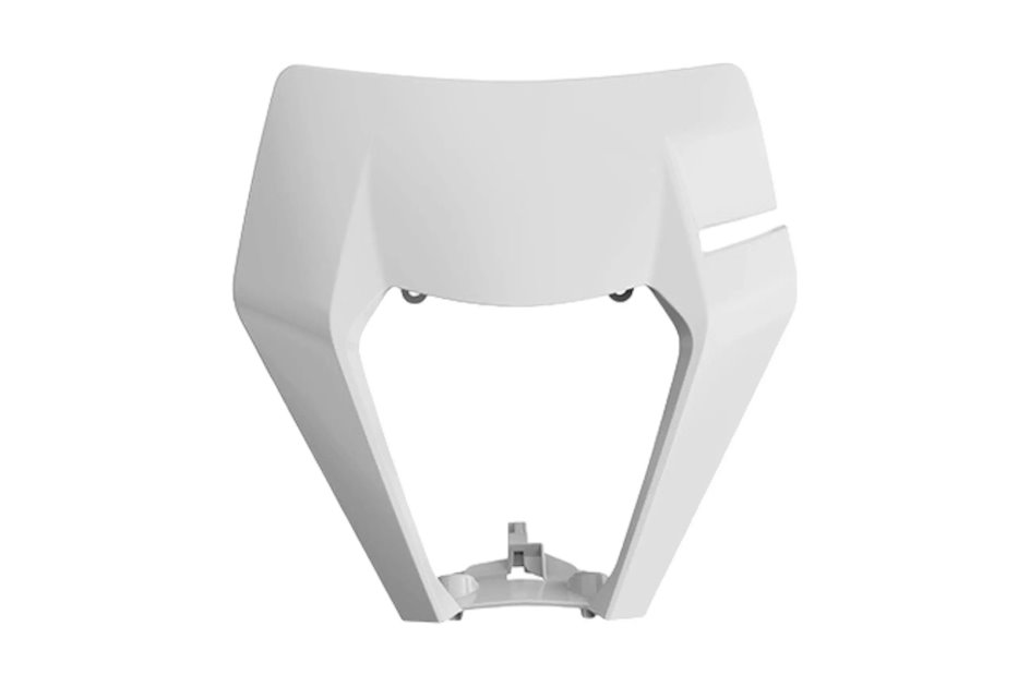 Osłona lampy przód Polisport biała | 8666800001