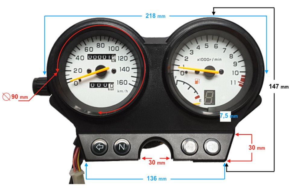 Licznik do motocykla, motoroweru Barton Fighter 2 MOTOROWER