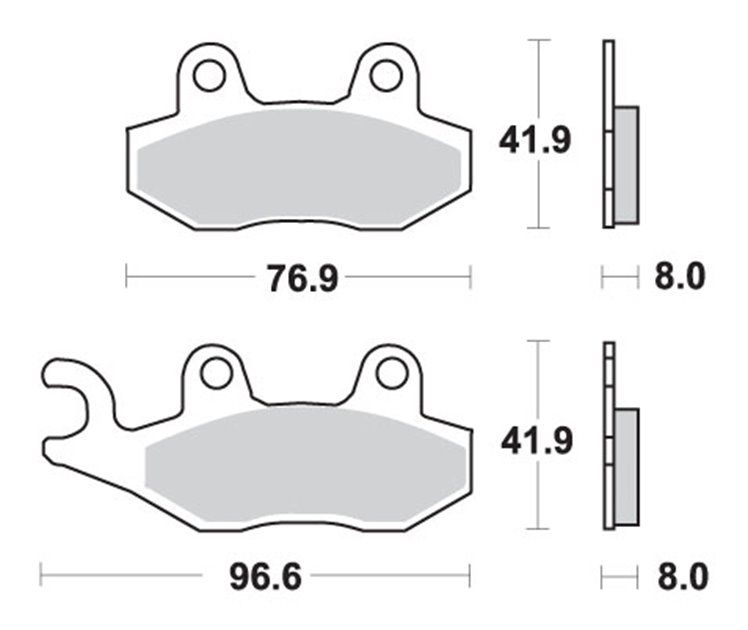 Klocki hamulcowe KH135 / KH214 OFF-ROAD SINTER KOLOR ZŁOTY