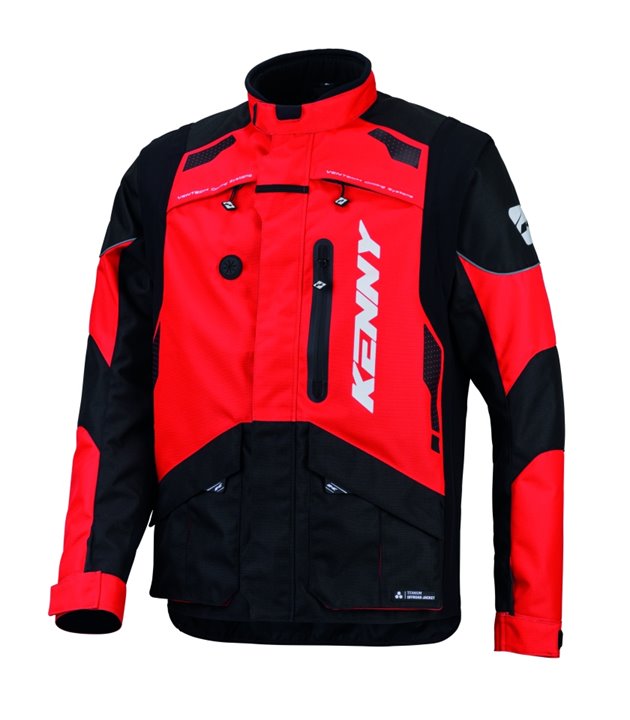 Kurtka ADVENTURE/ENDURO Titanium Red L Kenny Racing | 261-3704011-5601