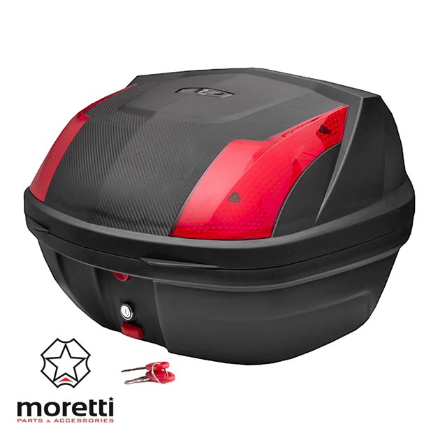 Kufer centralny na motocykl, skuter Kufer Moretti