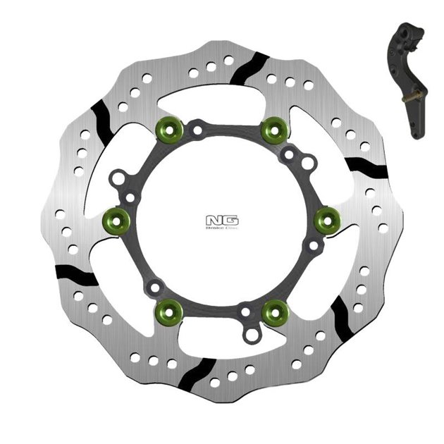 Tarcza hamulcowa (przód) HUSABERG FE/TE 390/450/510/600/650, KTM SX/SXF/SXS/MX/XC 125/200/250/300/350/400/450/525/625 (270X127X3MM) (6X6,25MM) WAVE PŁYWAJĄCA (Z ADAPTEREM) NG