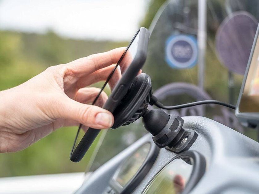 Średnie ramię 75mm z dwoma przegubami 360 Quad Lock | QLP-360-DPM