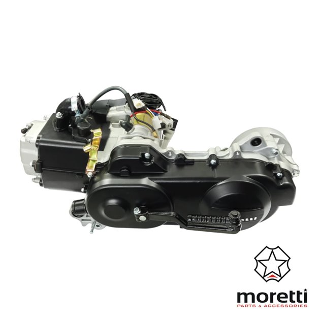 Silnik skuter 50cc 4T GY6 139QMB, 139QMA koło 10 cali, pokr. 400mm krótki wałek