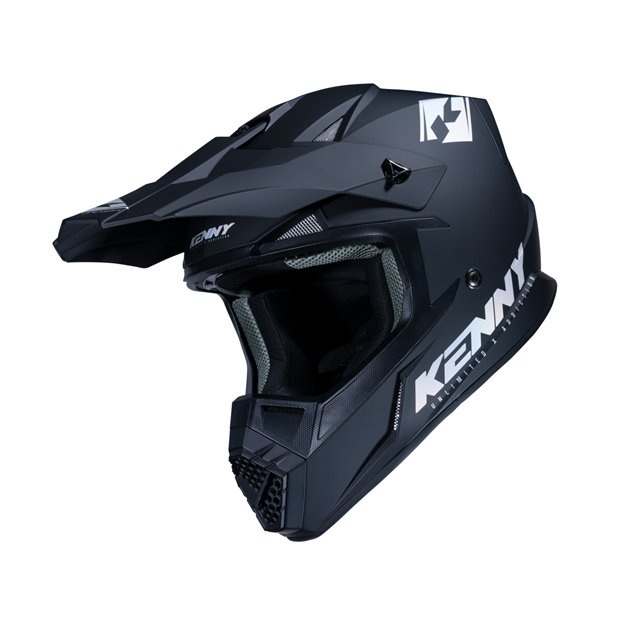 Kask Cross/Enduro Track Solid Matt Black Holographic Czarny/Szary XXL (63-64 cm) Kenny Racing | 231-0303022-58