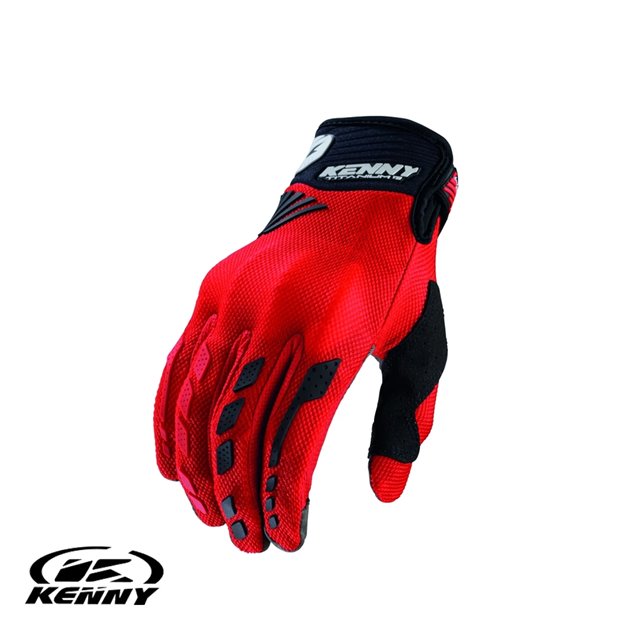 Kenny Racing Rękawice D3O Titanium Red S (8) | 261-2601011-0801