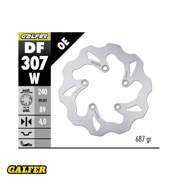GALFER TARCZA HAMULCOWA TYŁ SUZUKI GSF/GSR/SV/RF (240X89X5)