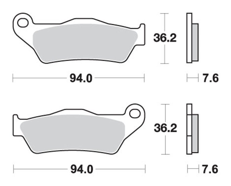 Klocki hamulcowe KH181 STREET EXCEL/RACING SINTER KOLOR ZŁOTY