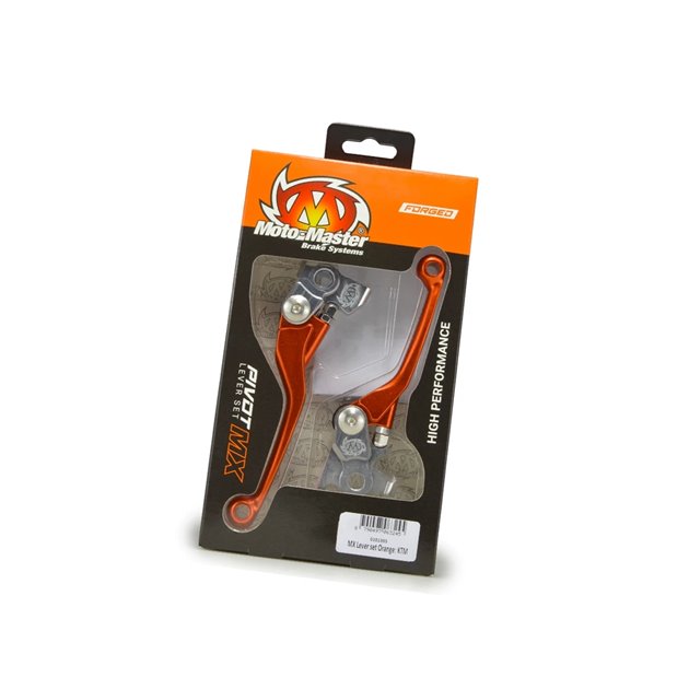 MOTO-MASTER ZESTAW DŹWIGNIA SPRZĘGŁA I HAMULCA (NIEŁAMKI) KUTE KTM/HUSQVARNA/KTM (BREMBO) KOLOR POMARAŃCZOWY