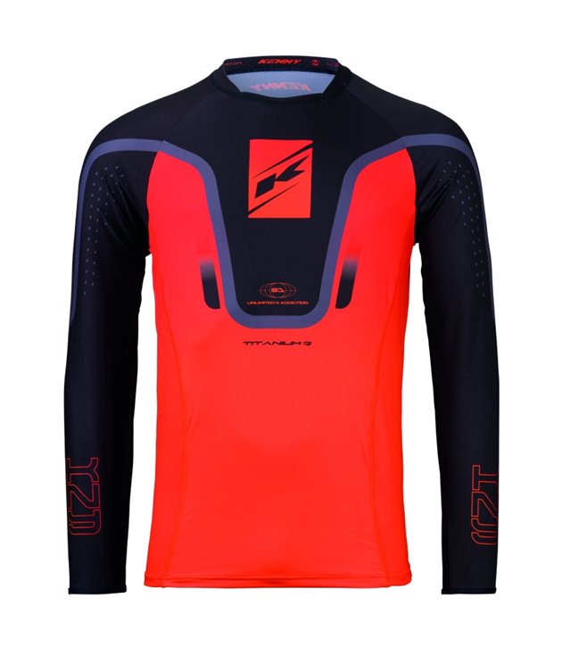 Koszulka Cross/Enduro Titanium Gradient Orange Pomarańczowy XL Kenny Racing | 261-3301011-5706