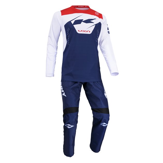 Koszulka rowerowa MTB Elite Navy niebieski/biały / czerwony M Kenny Racing | 242-3004040-5520