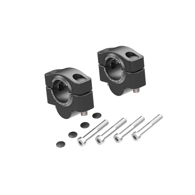 Podwyższenie kierownicy 20 mm czarne do Honda CB 1000 R 2018 - 2025 Hepco & Becker | 42309509 20 01