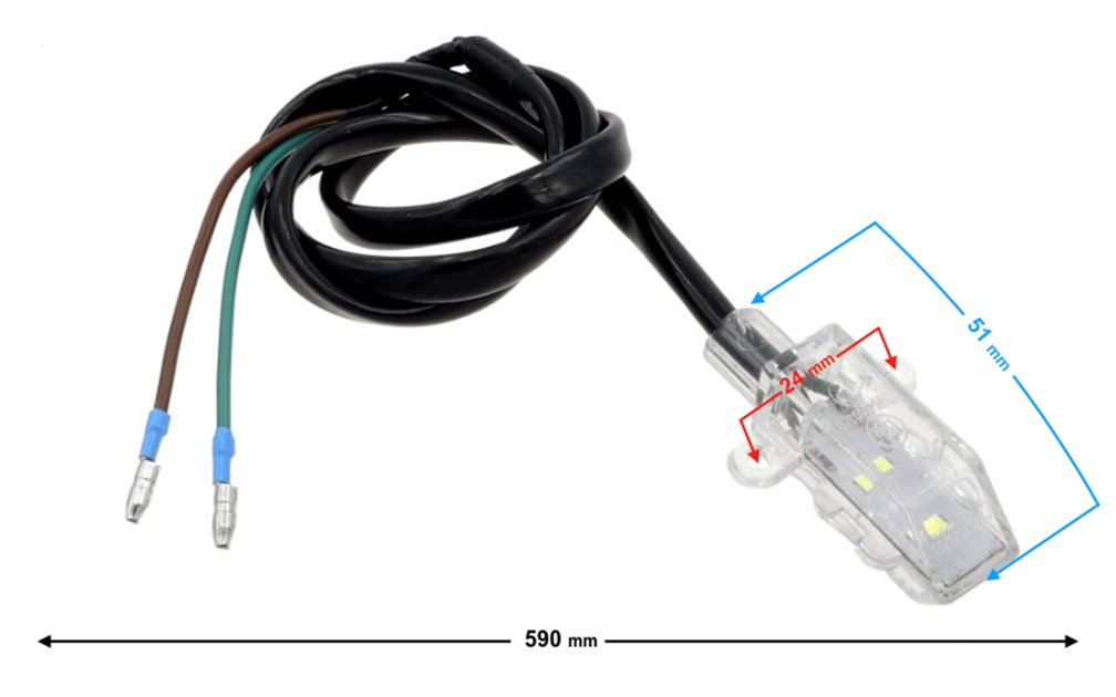 Lampa tablicy rejestracyjnej do motoroweru Barton FR 2 139FMB Euro 4 Motorower biegowy