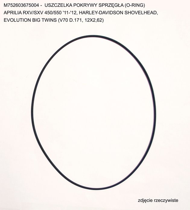 Uszczelka POKRYWY SPRZĘGŁA APRILIA RXV/SXV 450/550 '11-'12 HARLEY-DAVIDSON SHOVELHEAD EVOLUTION BIG TWINS (V70 D.171 12X262) (O-RING) ATHENA