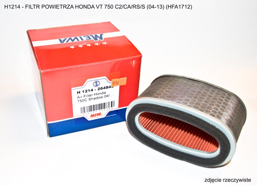 MIW (MEIWA) FILTR POWIETRZA HONDA VT 750 C2/CA/RS/S 2004-2020 (HFA1712) (OEM:17213-MEG-000) (50)