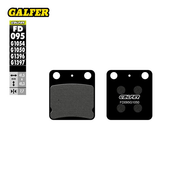 GALFER KLOCKI HAMULCOWE KH054 PÓŁMETALICZNE
