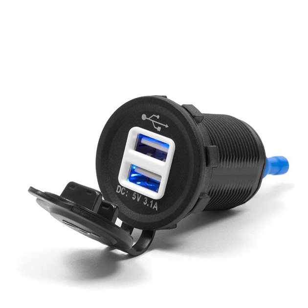 Gniazdko motocyklowe 2x USB - BTMUS11