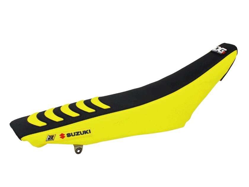 BLACKBIRD POKROWIEC / POSZYCIE NA SIEDZENIE SUZUKI RMZ 450 2008-2017 DOUBLE GRIP 3 KOLOR CZARNY ŻÓŁTY (17)