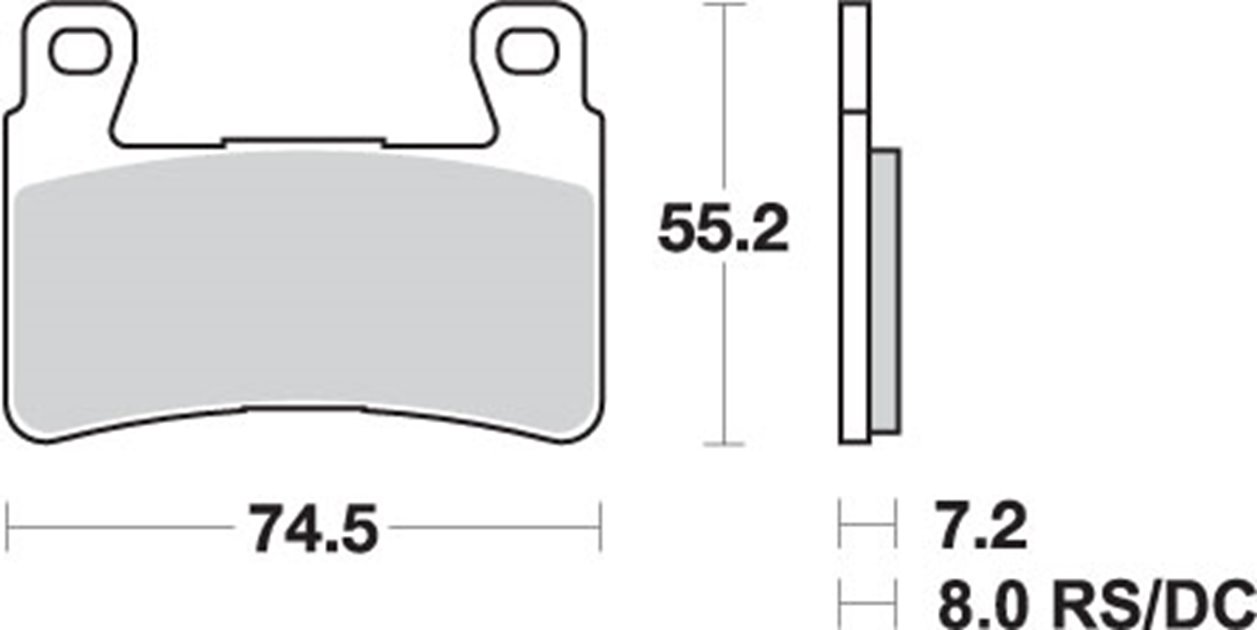 Klocki hamulcowe KH265 TRACK AND SPORT SINTER KOLOR ZŁOTY (ZAMIENIA MIESZANKĘ RS)