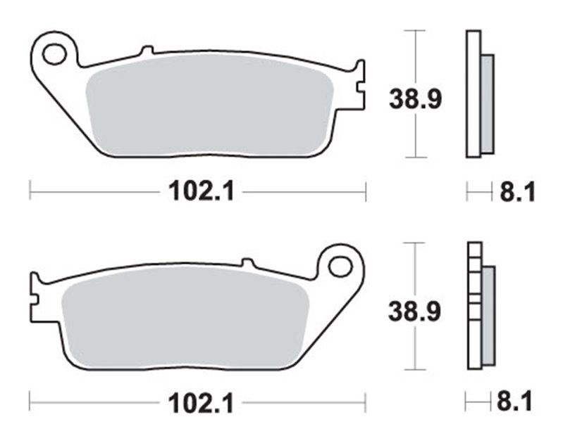 Klocki hamulcowe KH142 / KH226 TRACK AND SPORT SINTER KOLOR ZŁOTY (ZAMIENIA MIESZANKĘ RS)