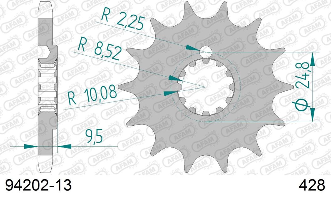 Zębatka przednia 13 KTM SX 85 ŁAŃC. 428 AFAM | 94202-13