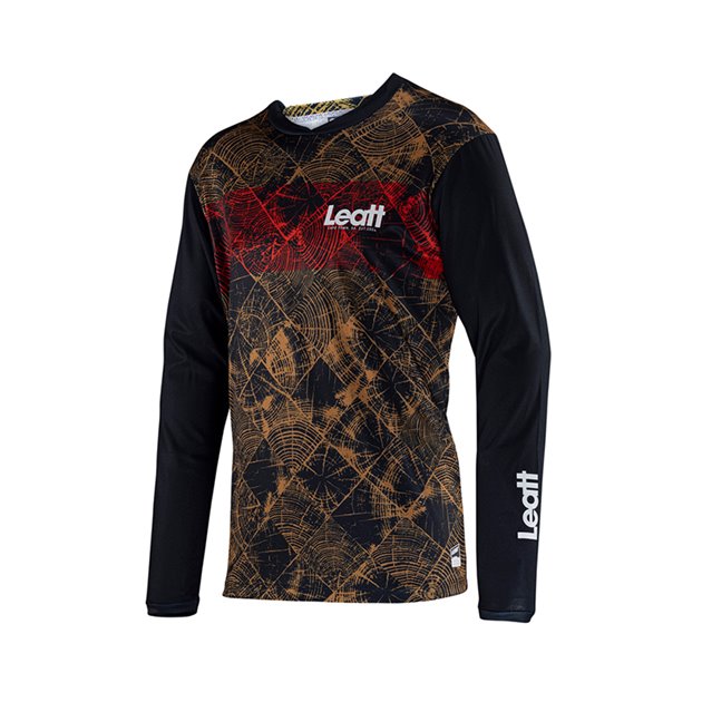 Koszulka rowerowa MTB GRAVITY 3.0 Jersey Timber/Czarny Rozmiar L LEATT | 5024120363