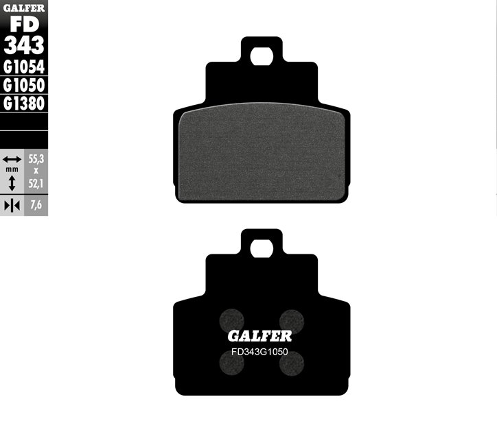 Klocki hamulcowe KH425 PÓŁMETALICZNE Galfer | FD343G1050