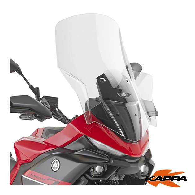 KAPPA SZYBA YAMAHA TRACER 7 2025- (64,5 CM X 49 CM) PRZEZROCZYSTA (25,5 CM WYZSZA OD ORYGINALNEJ)