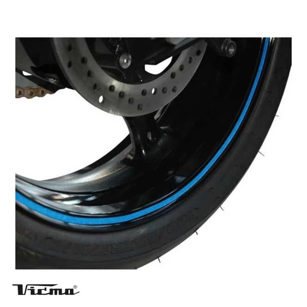 Taśma odblaskowa na rant felgi niebieska VICMA | 1081995001