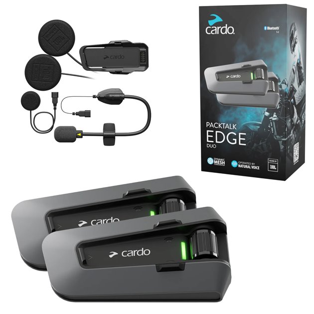 Interkom motocyklowy DUO 2-pak Edge Mesh 2.0 Bluetooth Cardo | PT200101