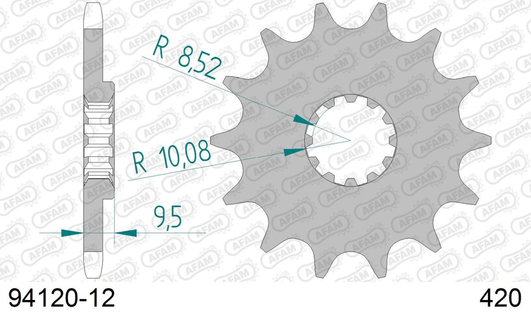 Zębatka przednia 12 KTM SX 65 ŁAŃC. 420 AFAM | 94120-12