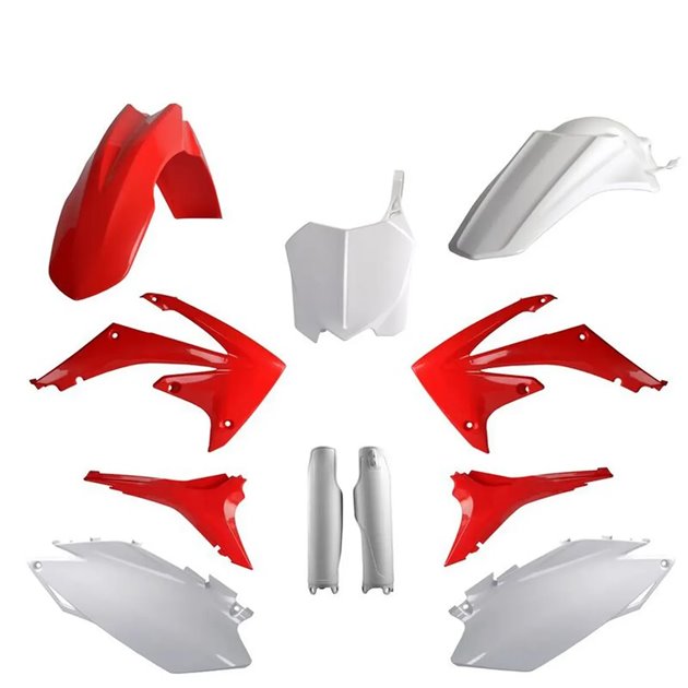 Zestaw plastików Body Kit Polisport czerwony biały OEM | 91528