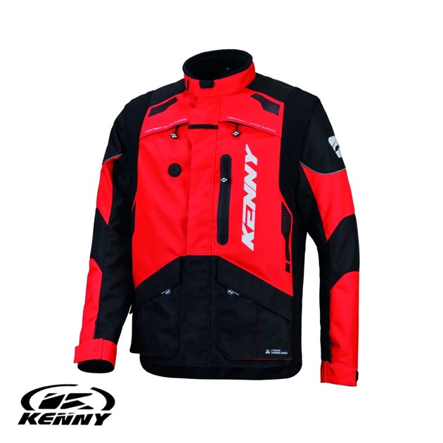 Kurtka ADVENTURE/ENDURO Titanium Red L Kenny Racing | 261-3704011-5601