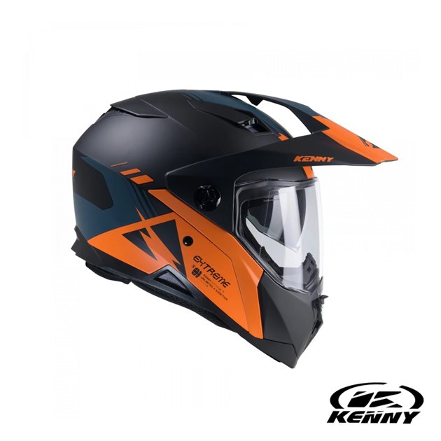 Kask Dual Adventure Extreme Graphic Orange / Petrol Matt M (57-58 cm) Kenny Racing | 251-0405020-5506
