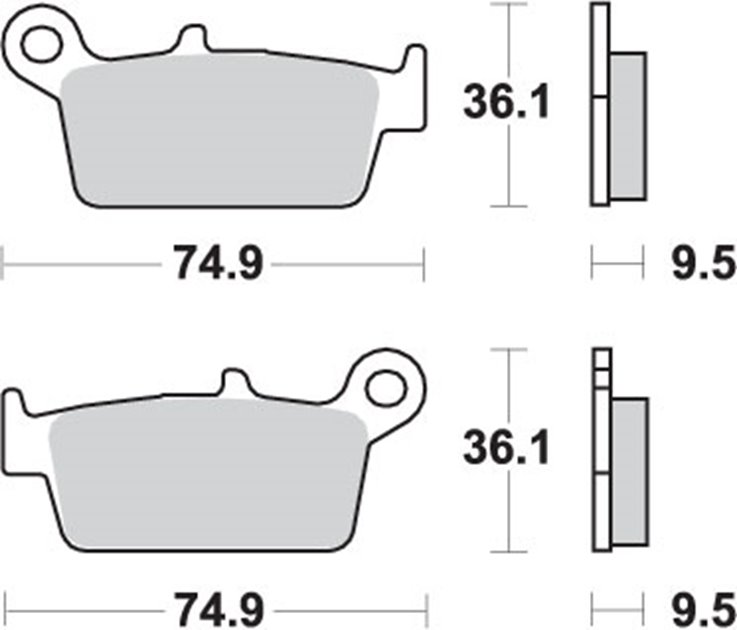 Klocki hamulcowe KH131 OFF-ROAD SINTER KOLOR ZŁOTY