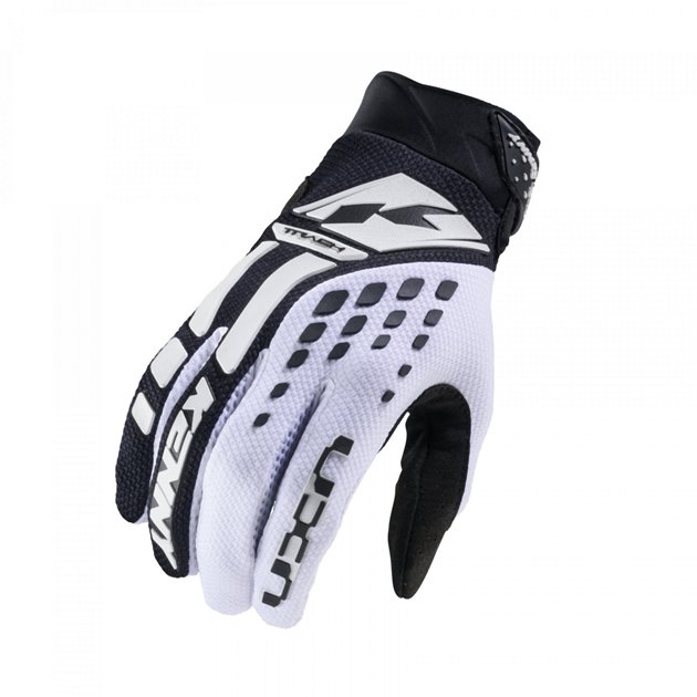Rękawice Cross/Enduro Track White/Black Rozmiar XXXL Kenny Racing | 251-2803011-1300