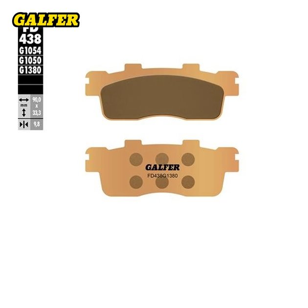 GALFER KLOCKI HAMULCOWE KH498 SPIEK METALICZNY SCOOTER