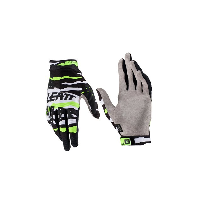 Rękawice MOTO 2.5 X-FLOW Tiger Czarny/Biały/Zielony Fluo, L Leatt | 6023040702