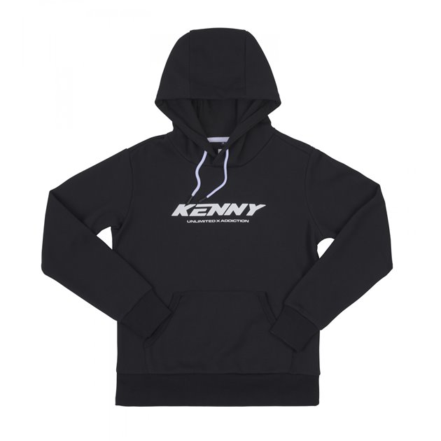 Kenny Racing Bluza z kapturem damska Core Black L | 261-4701020-56
