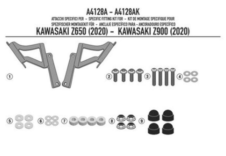 Mocowanie szyby OK48-1176ak Kawasaki z 900 (20) KAPPA