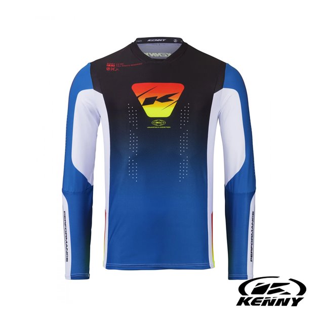 Koszulka Cross/Enduro Performance Gradient Niebieski XXXL Kenny Racing | 261-3302011-5916