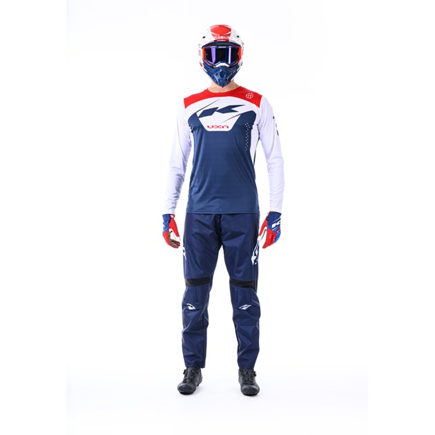 Koszulka rowerowa MTB Elite Navy niebieski/biały / czerwony M Kenny Racing | 242-3004040-5520
