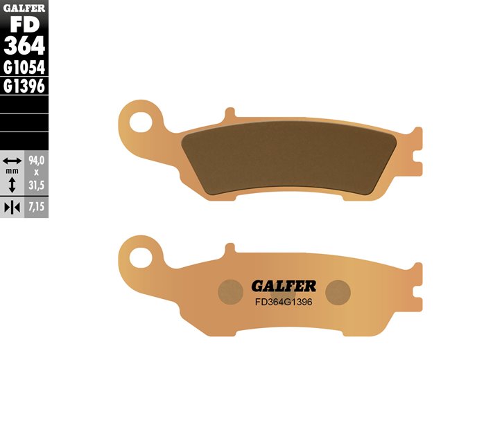Klocki hamulcowe KH450 SPIEK METALICZNY OFF ROAD Galfer | FD364G1396