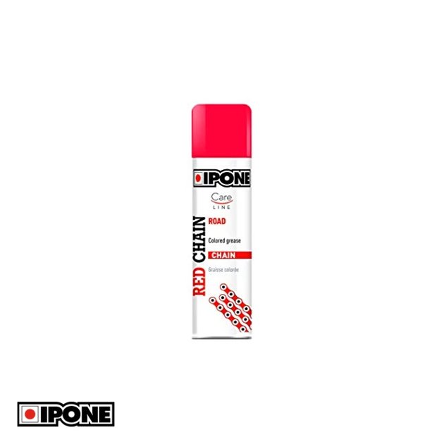 Smar do łańcuchów Spray Chain 250ml kolor czerwony Ipone | 800643