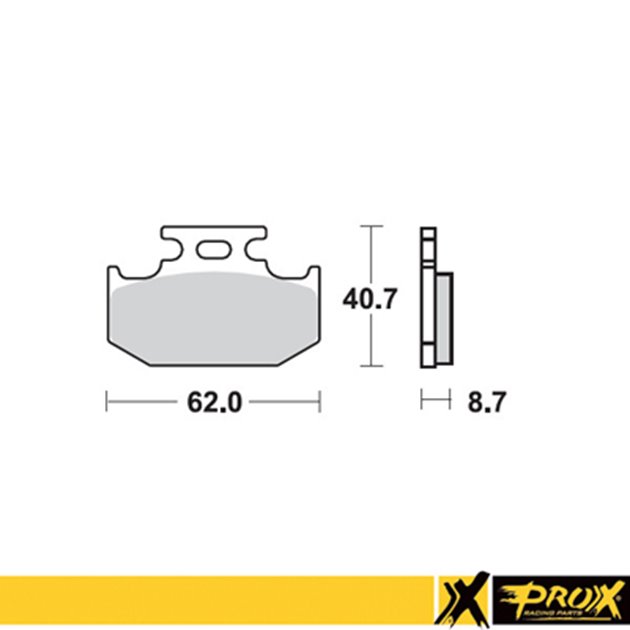 Klocki hamulcowe kh152 KAWASAKI KX 125/250/500 '89-94, SUZUKI RM 125/250 '89-94, YAMAHA YZ 125 '92-97, 250 '92-97, YZ/YZF 400 '98 TYŁ ProX