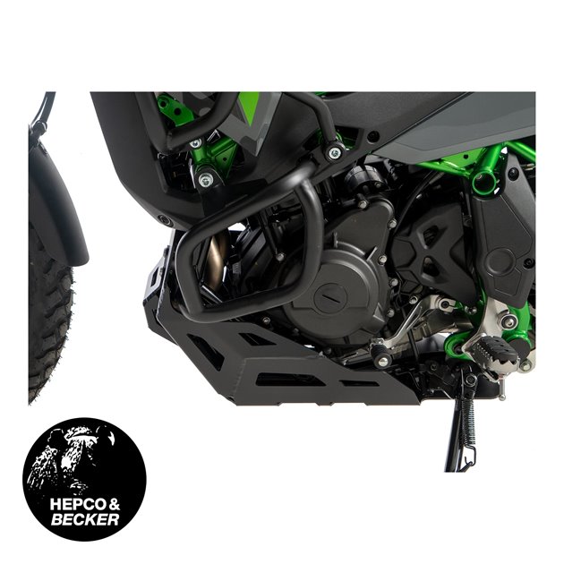 Płyta osłonowa silnika czarna Kawasaki KLE 500/SE Hepco&Becker | 8102558 00 01