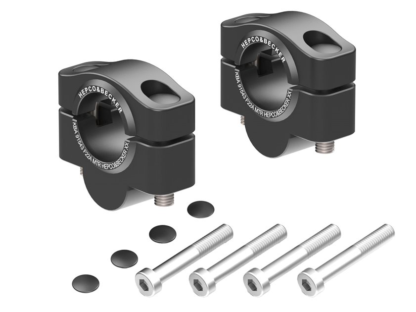 Podwyższenie kierownicy czarne Honda NT 1100 2025-2026 20 mm Hepco & Becker | 42309551 20 01