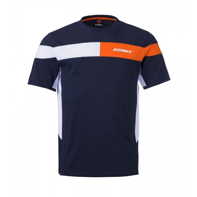 Koszulka T-shirt Racing Niebieski / Pomarańczowy/Biały M Kenny Racing | 251-5006305-55-M